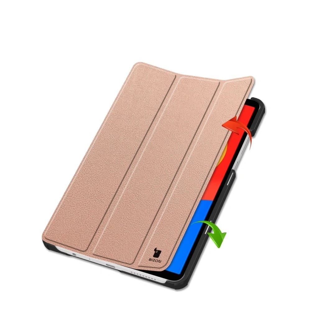 Bizon Case Tab Croc Xiaomi Redmi Pad SE 8.7 rózsaarany - 8