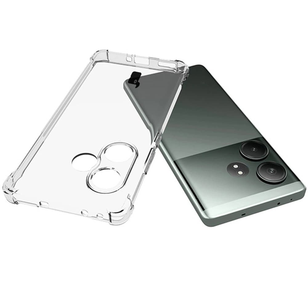 Bizon Case Clear Pack flexibles Gehäuse + 2x Bildschirmfolie Realme GT 6/GT 6T klar - 6