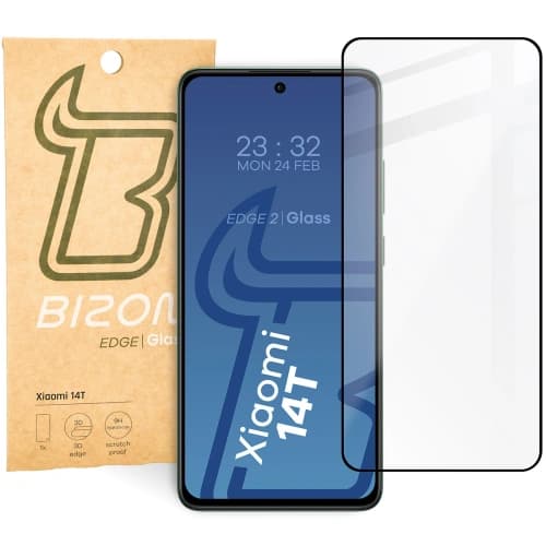 Bizon Glass Edge 2 Xiaomi 14T schwarz