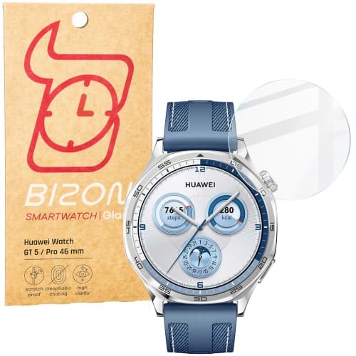 Bizon Glass Watch Clear Huawei Watch GT 5 46 mm / GT 5 Pro 46 mm