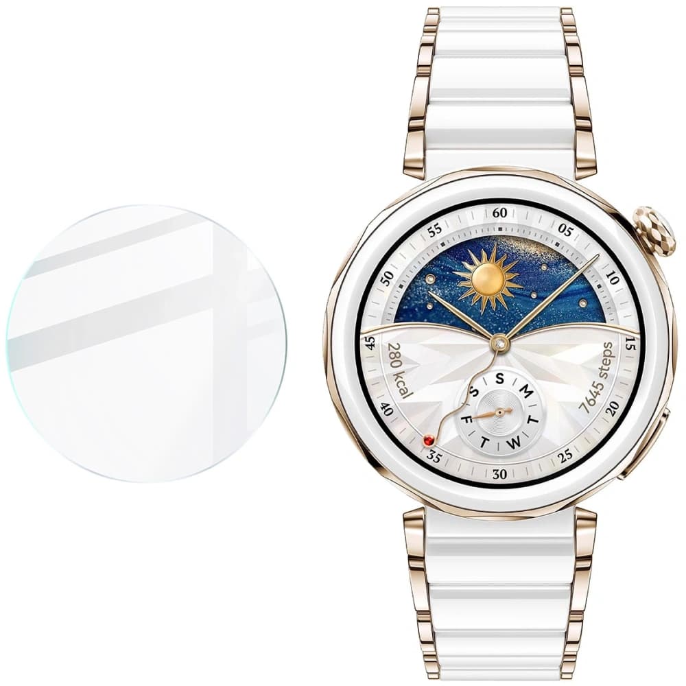 Bizon Glas Uhr Klar Huawei Uhr GT 5 Pro 42 mm - 4