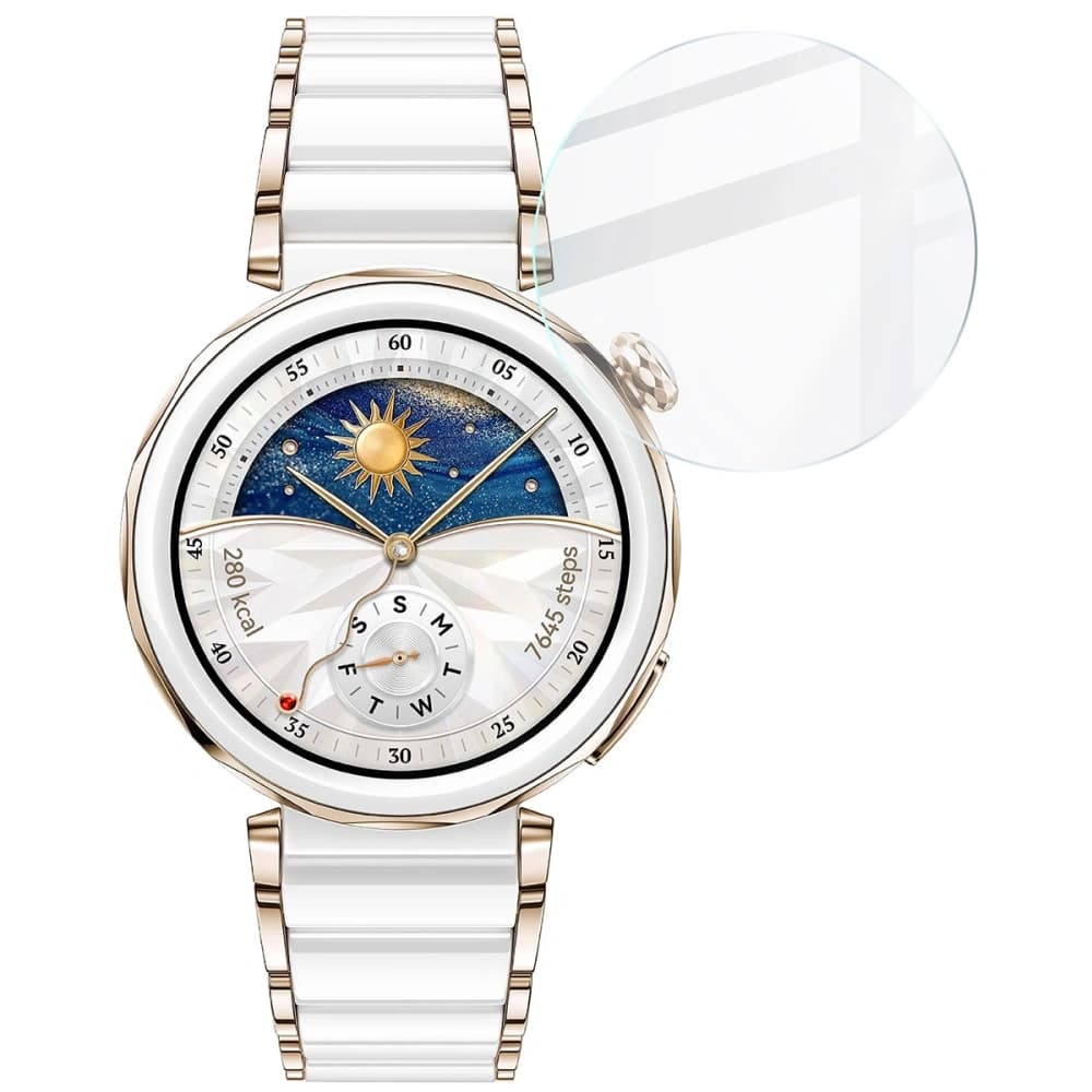 Bizon Glas Uhr Klar Huawei Uhr GT 5 Pro 42 mm - 5