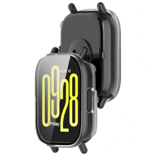 Case with glass for Bizon Case+Glass Watch for Xiaomi Redmi Watch 5 Lite transparent