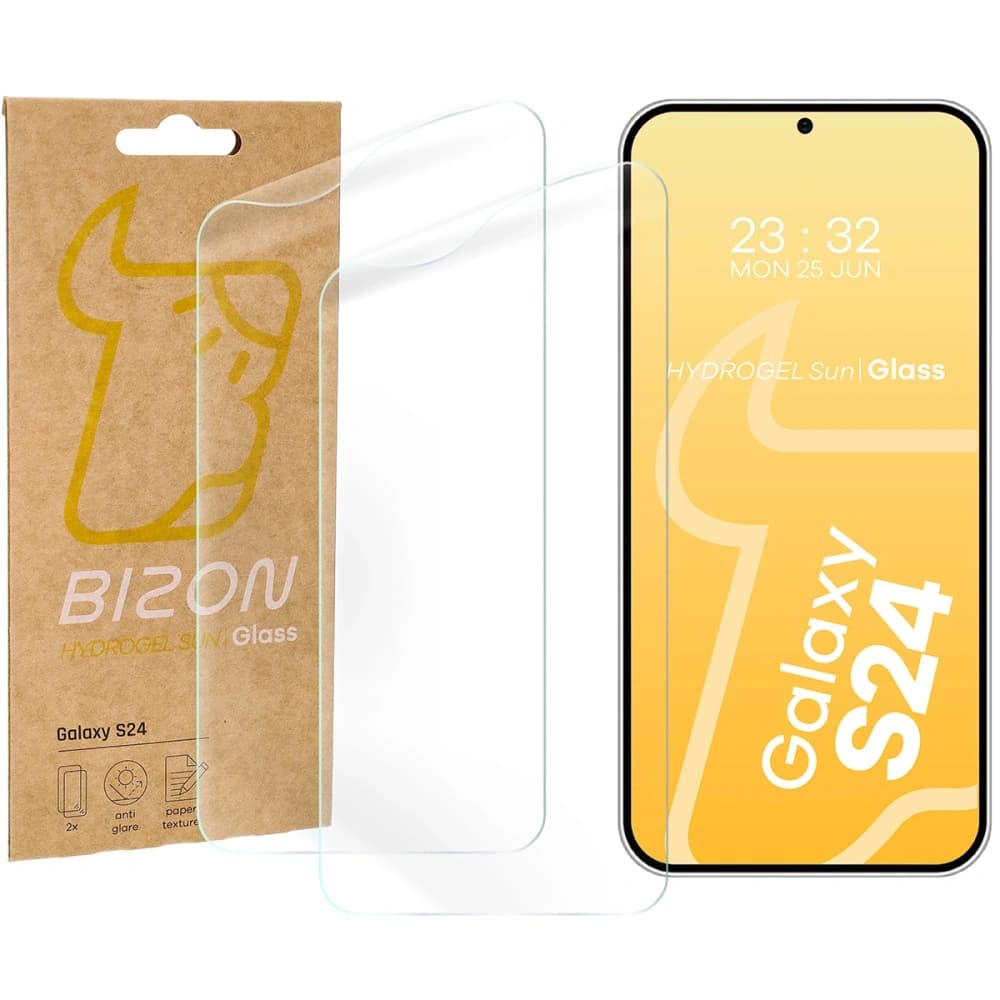 Bizon Glass Hydrogel Sonne Samsung Galaxy S24 [2 PACK] - 1