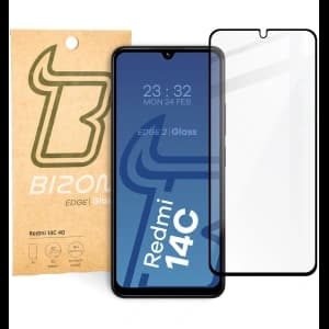 Bizon Glass Edge 2 Xiaomi Redmi 14C 4G / POCO C75 negru