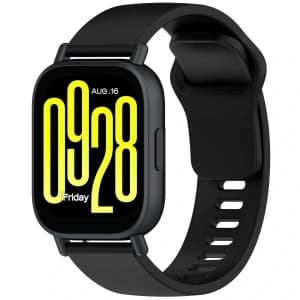 Silikonový pásek Bizon Strap Watch Silicone do Xiaomi Redmi Watch 5 Lite / 5 Active černý