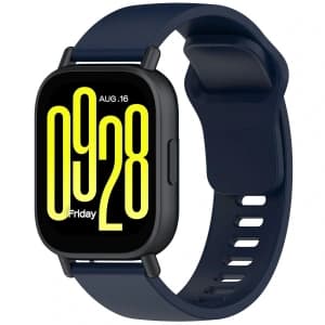 Silikonový pásek Bizon Strap Watch Silicone do Xiaomi Redmi Watch 5 Lite / 5 Active modrý