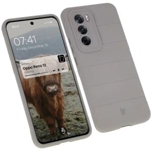 Bizon Case für Oppo Reno 12 in hellgrau