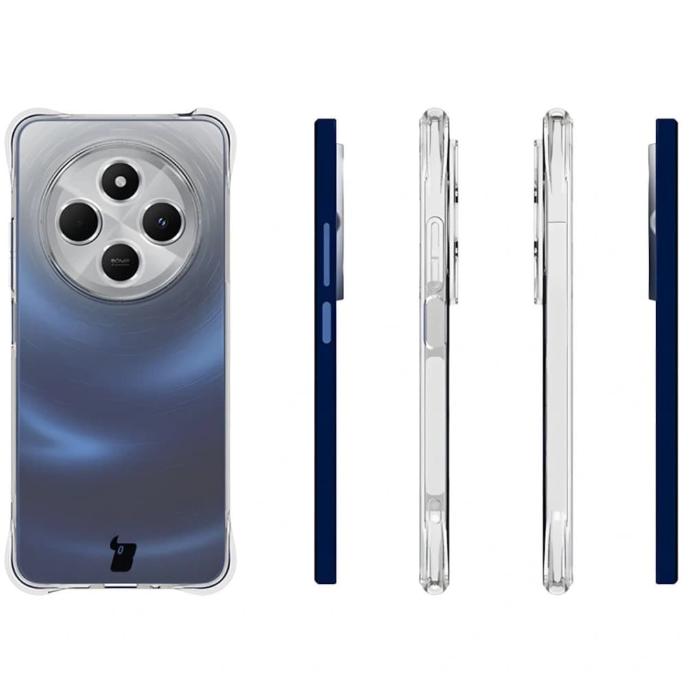 Bizon Case Clear Pack case + 2x screen glass Redmi 14C 4G clear - 4