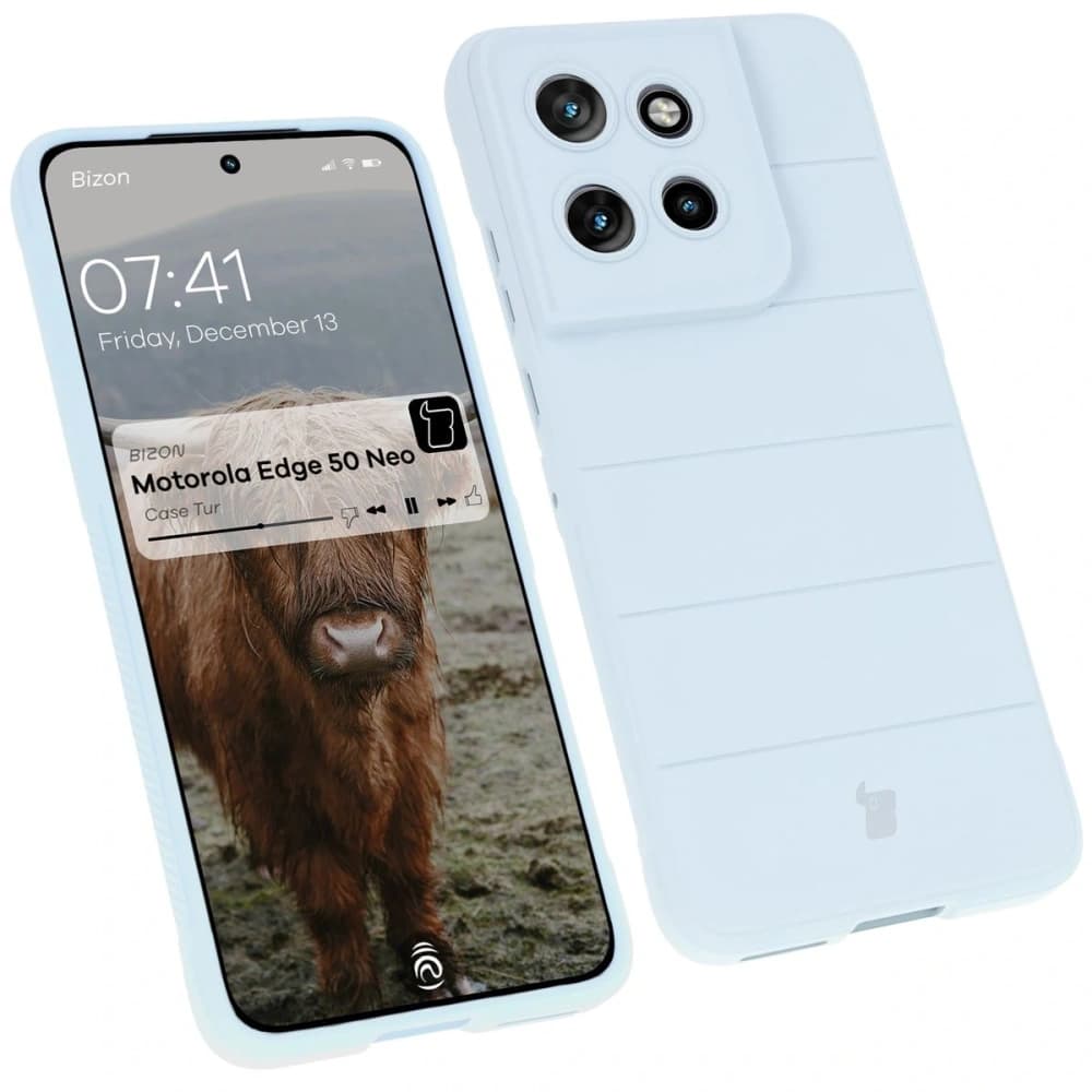 Bizon Hülle für Motorola Edge 50 Neo hellblau - 1
