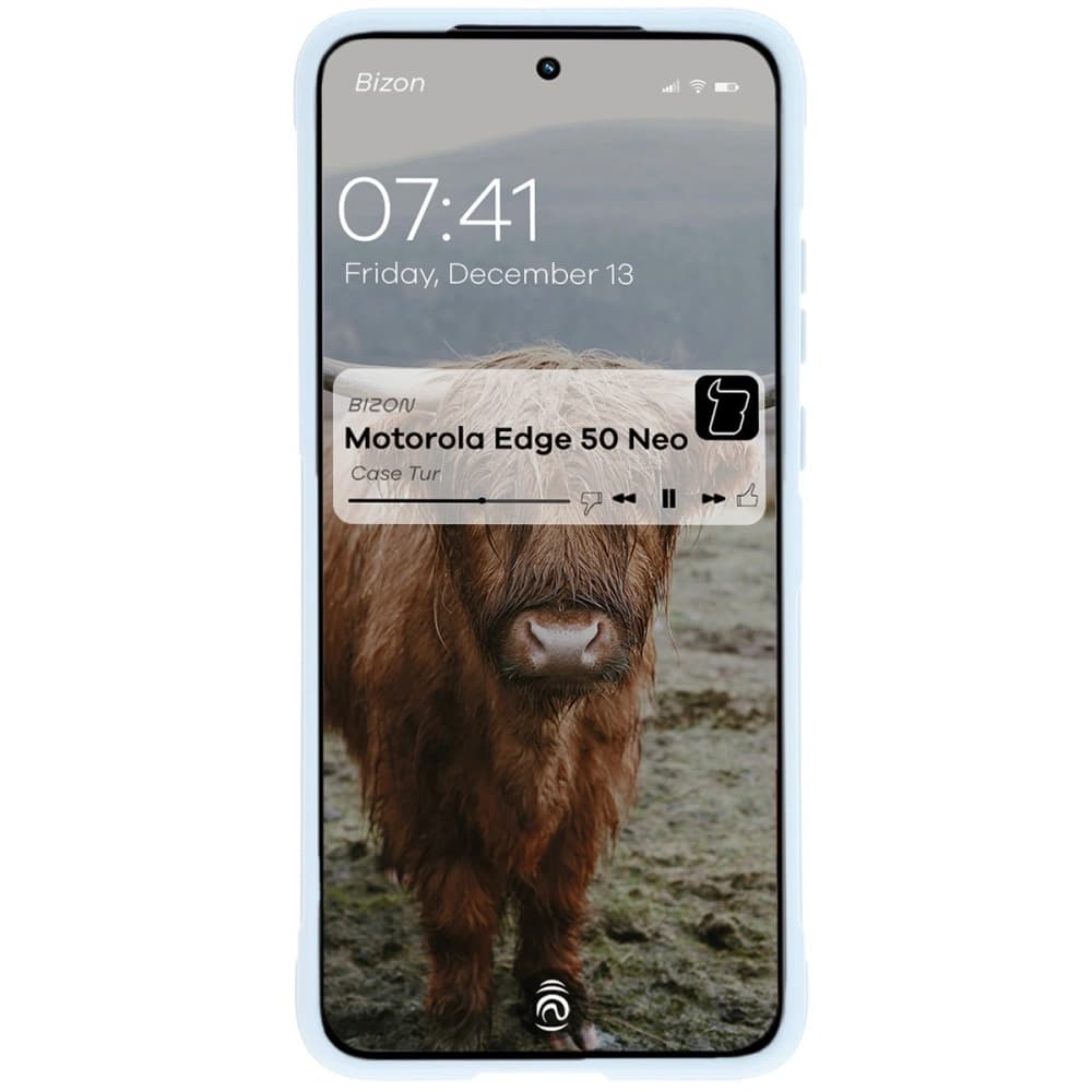 Bizon Hülle für Motorola Edge 50 Neo hellblau - 5
