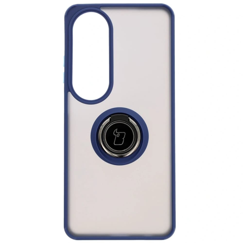 Bizon Case Hybrid Ring Oppo A60 4G smoky with a navy blue frame - 2