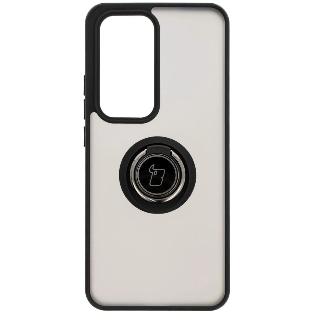 Bizon Case Hybrid Ring Oppo Reno 12 smoky with a black frame - 2