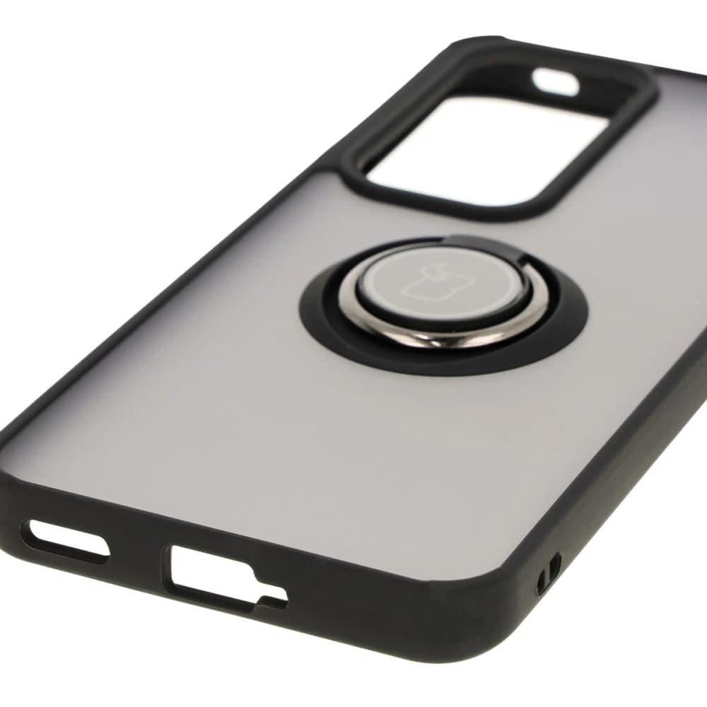 Bizon Case Hybrid Ring Oppo Reno 12 smoky with a black frame - 5