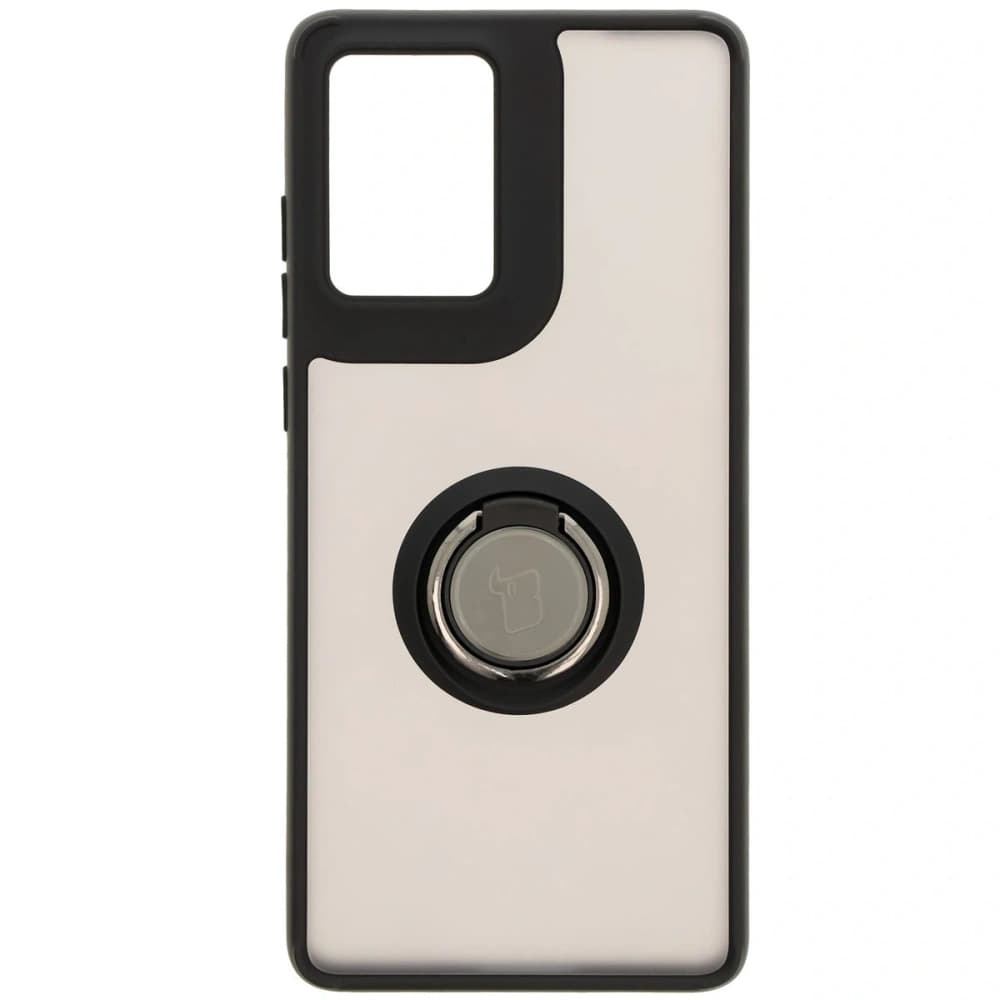 Bizon Case Hybrid Ring Motorola Moto G85 5G rauchig mit einem schwarzen Rahmen - 2