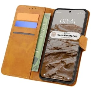 Bizon Case Pocket Oppo Reno 12 Pro brown