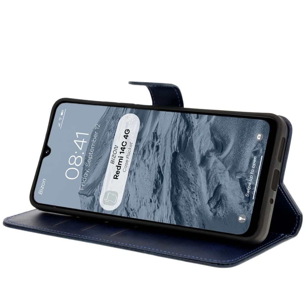 Bizon Carcasa Pocket Xiaomi Redmi 14C 4G albastru marin - 5