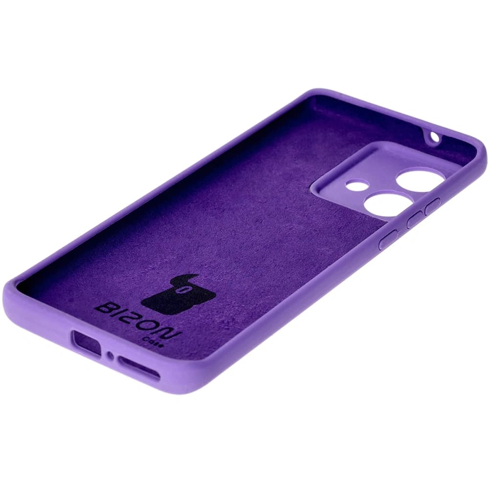 Silikonowe etui Bizon Soft Case do Motorola Edge 40 Neo głęboki fiolet - 4