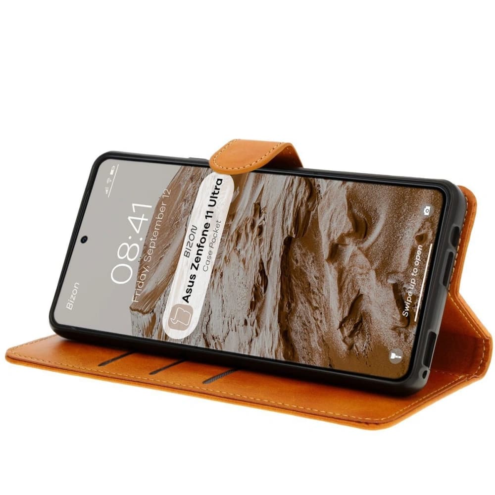 Bizon Case Pocket Asus Zenfone 11 Ultra brown - 5