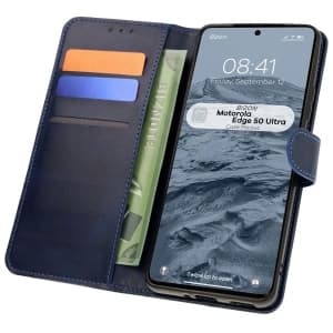 Bizon Case Pocket Motorola Edge 50 Ultra navy blue