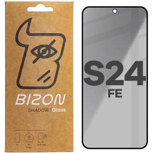 Bizon Glass Edge Shadow Samsung Galaxy S24 FE nuanțat cu un cadru negru