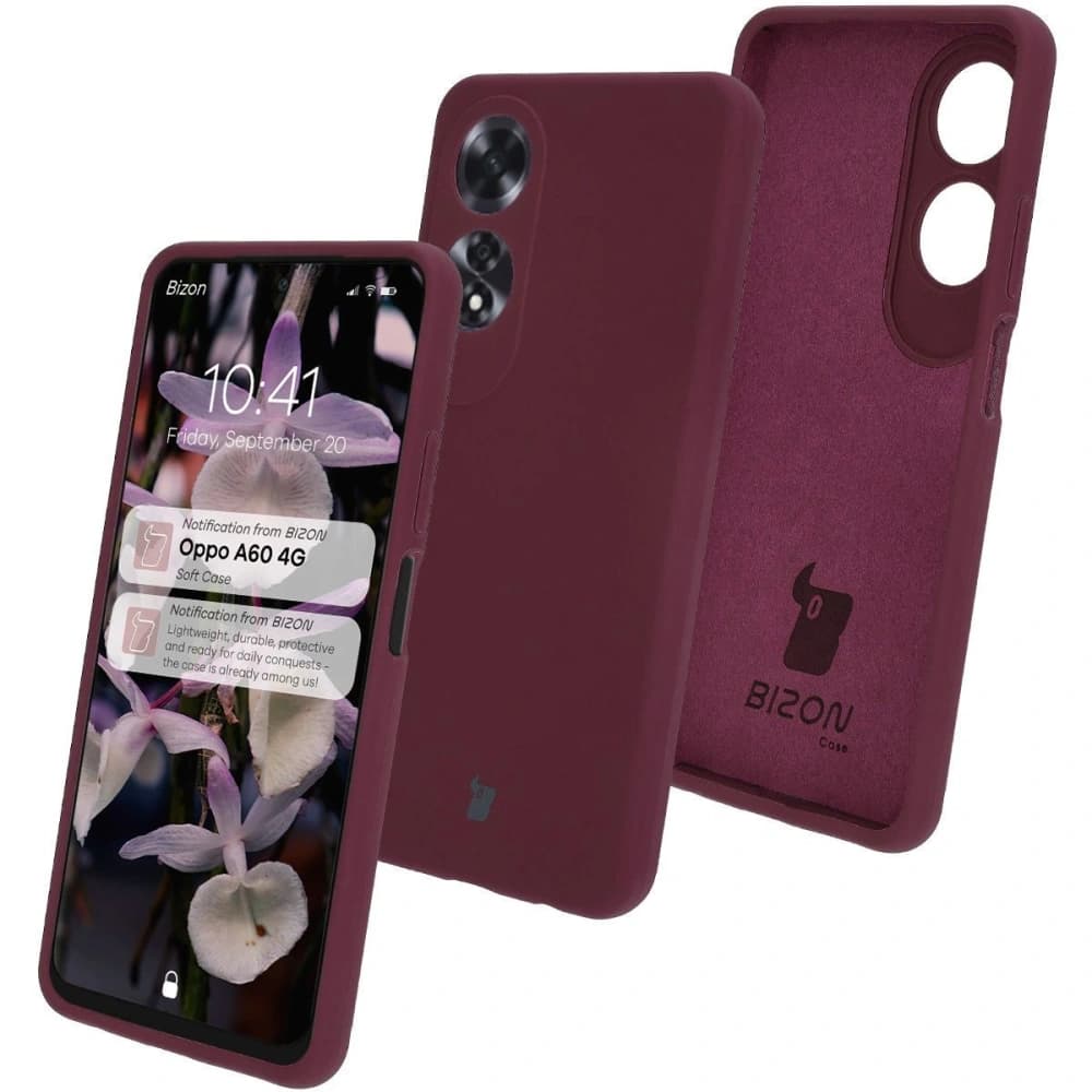 Bizon Soft Case Oppo A60 4G dunkel lila - 1