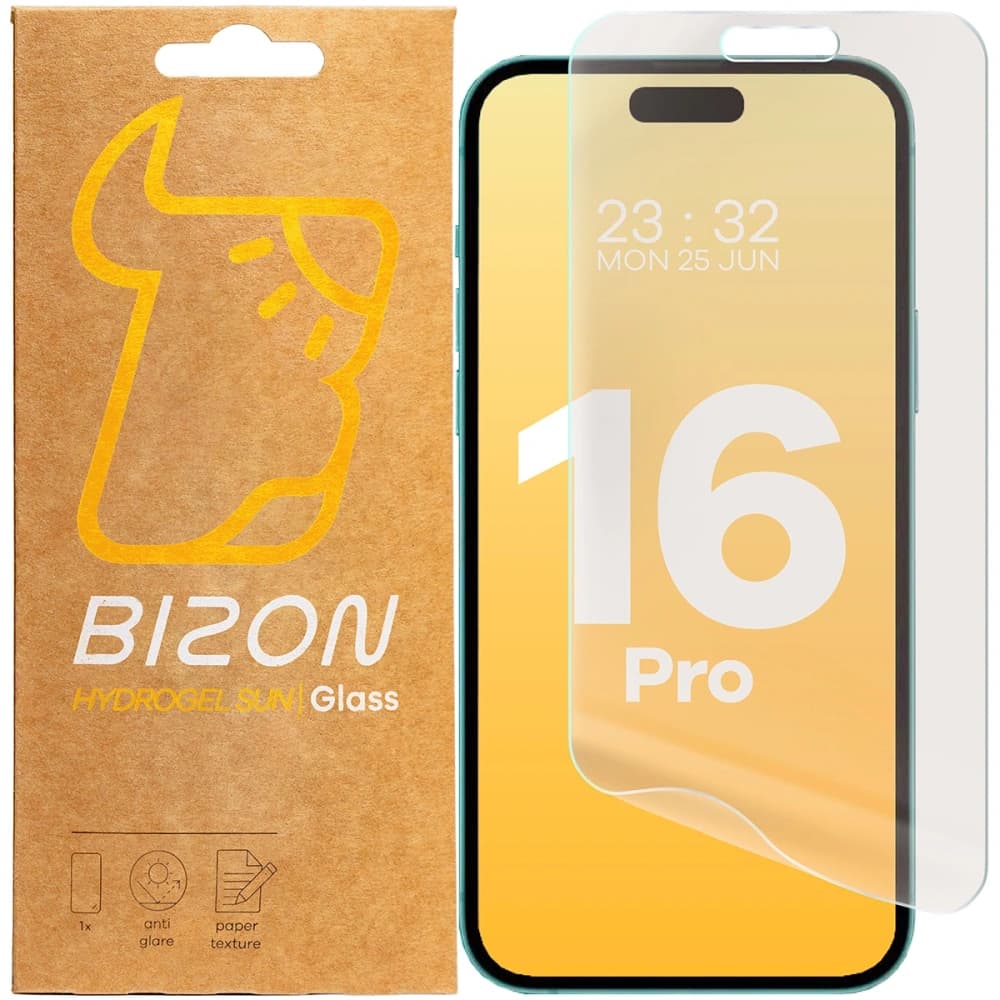 Bizon Glass Hydrogel Sun Apple iPhone 16 Pro [2 PACK] - 1