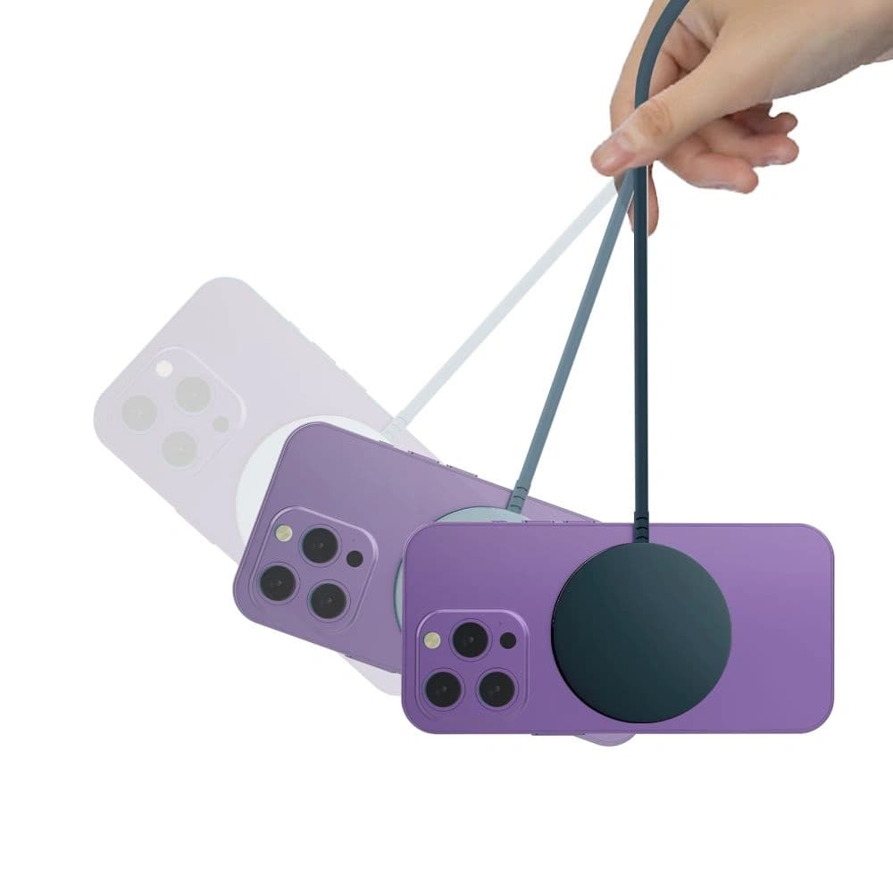 Tech-Protect QI15W-A44 Magnetic MagSafe vezeték nélküli töltő sötétkék - 4