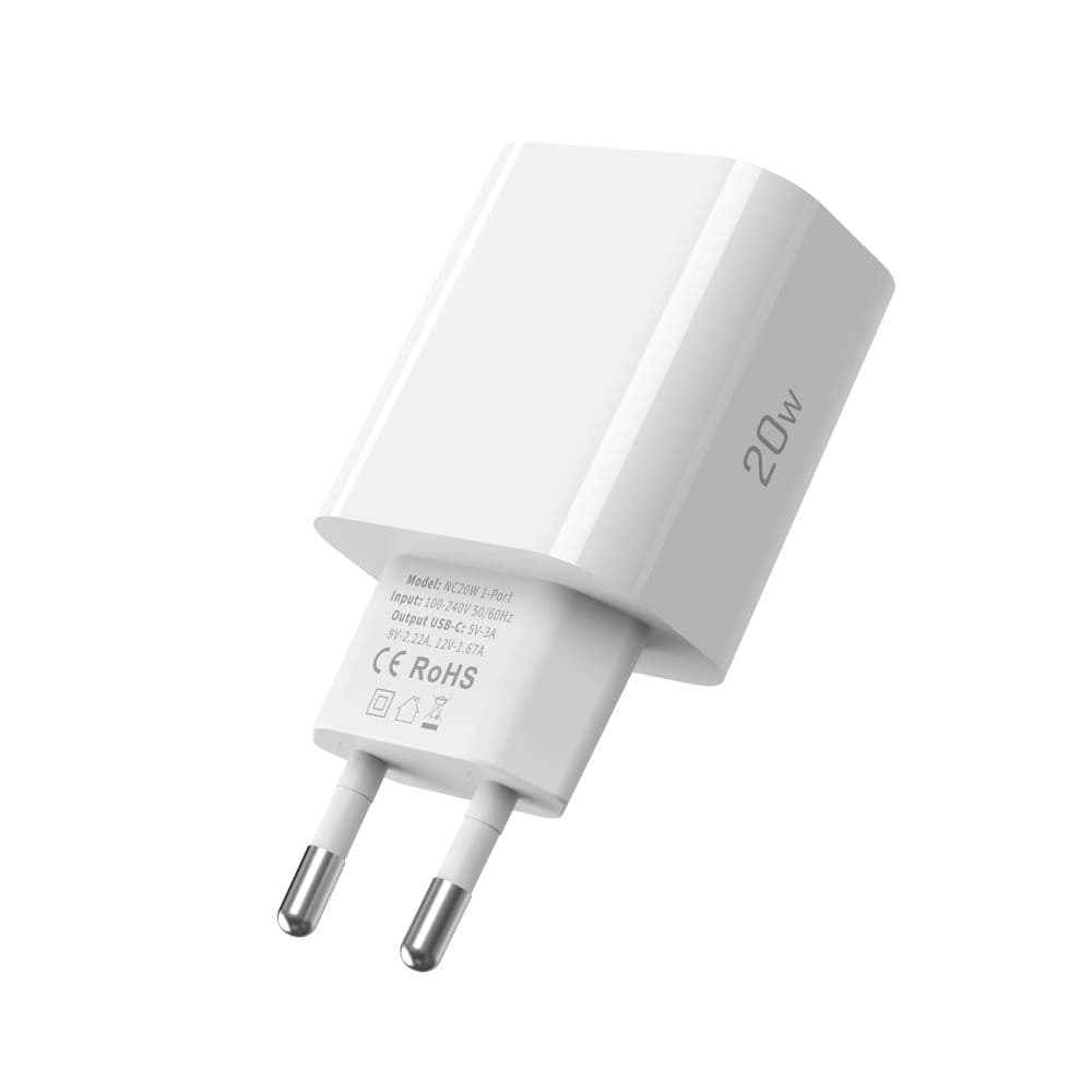 Tech-Protect NC20W 1-port USB-C Network Charger PD20W White - 3
