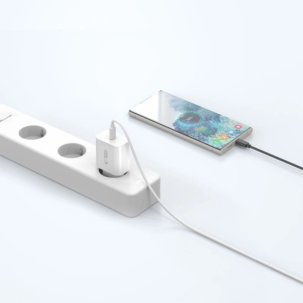 Tech-Protect NC20W 1-port USB-C Network Charger PD20W White - 6