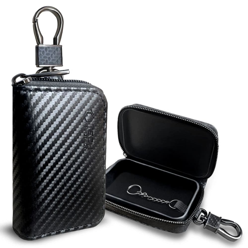 Tech-Protect KLR300 faraday ketrec Pouch Kulcsnélküli RFID Jel Blokkoló Tok Szén - 1
