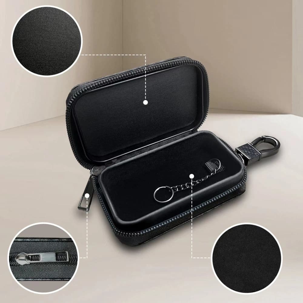 Tech-Protect KLR300 faraday ketrec Pouch Kulcsnélküli RFID Jel Blokkoló Tok Szén - 3