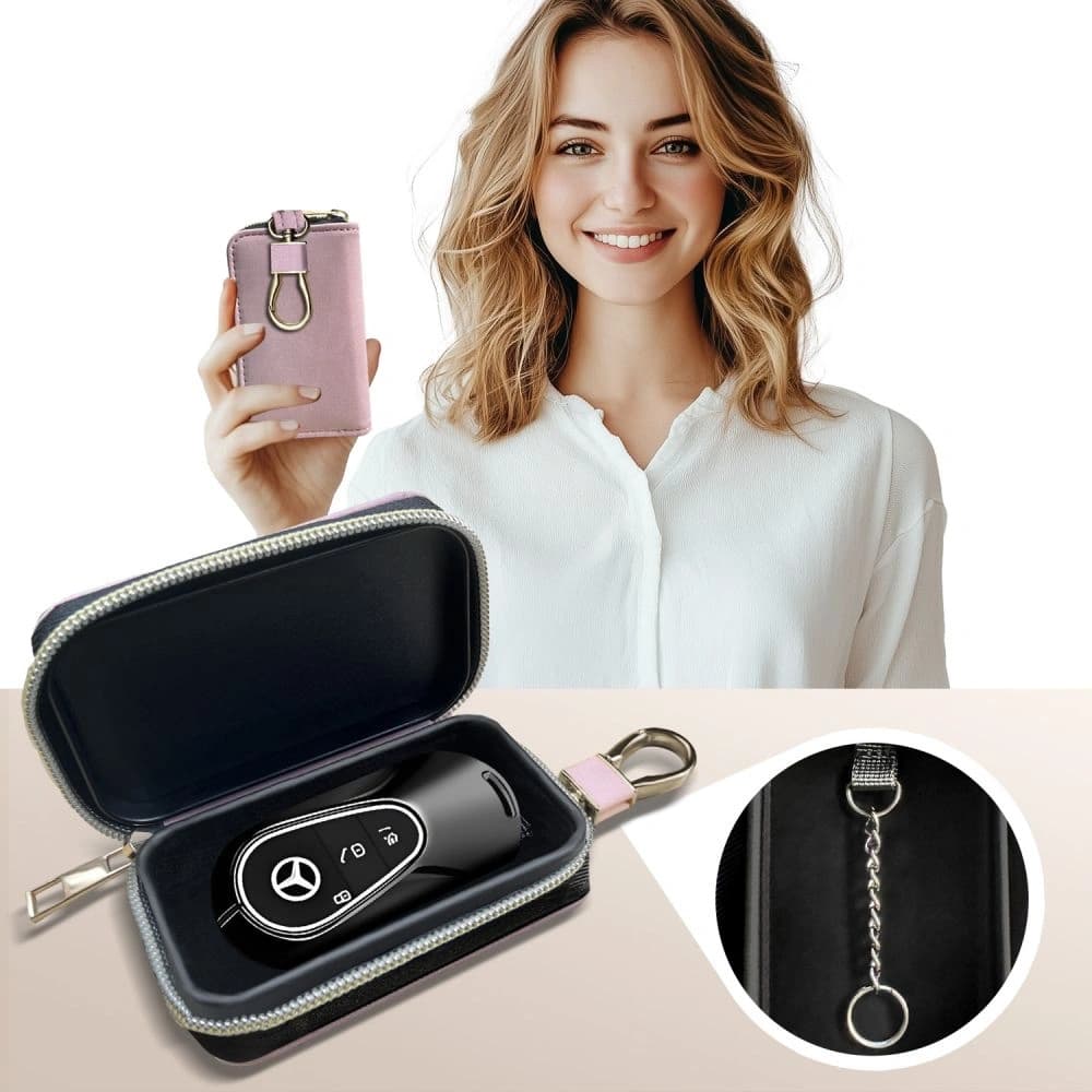 Tech-Protect KLR300 faraday cage Pouch Keyless RFID Signal Blocker Case Baby Pink - 4