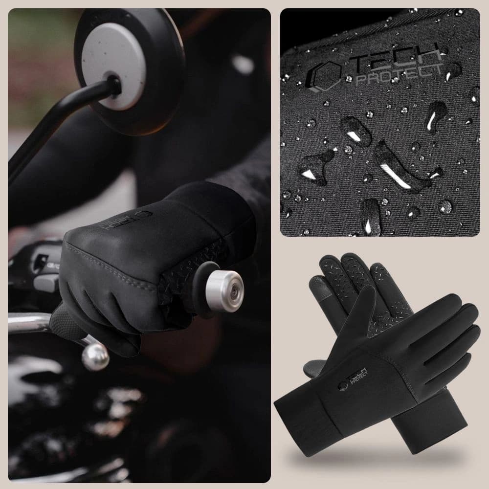 Rukavice Tech-Protect WG01 Zimní dotykové rukavice L Černé - 5