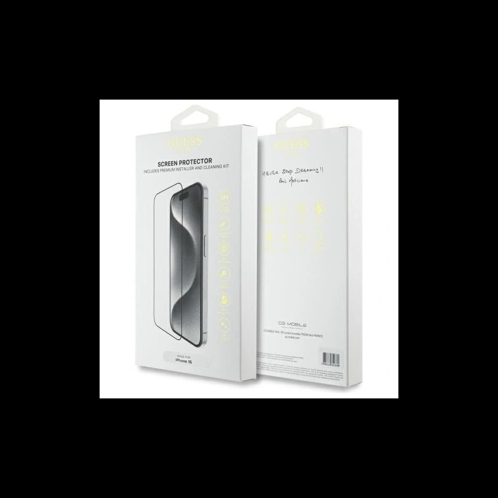 Guess GUTGP16SBOKGCIT Apple iPhone 16 Screen Protector 2.5D Outline - 2