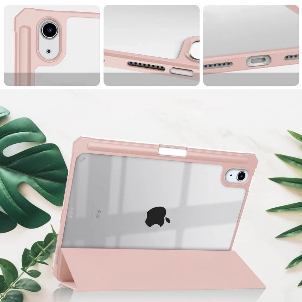 Etui Bizon Case Tab Clear Matt do Apple iPad mini 2021 (6. generacji) / iPad mini 8.3" 2024 (7. generacji) różowozłote - 3