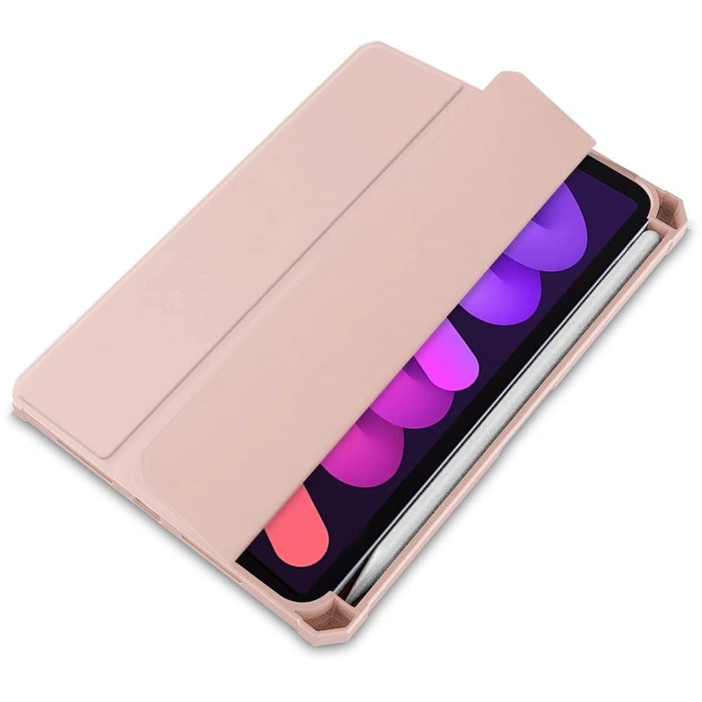 Etui Bizon Case Tab Clear Matt do Apple iPad mini 2021 (6. generacji) / iPad mini 8.3" 2024 (7. generacji) różowozłote - 4