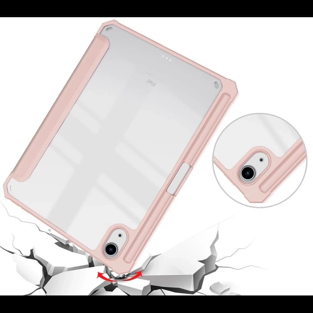 Etui Bizon Case Tab Clear Matt do Apple iPad mini 2021 (6. generacji) / iPad mini 8.3" 2024 (7. generacji) różowozłote - 6