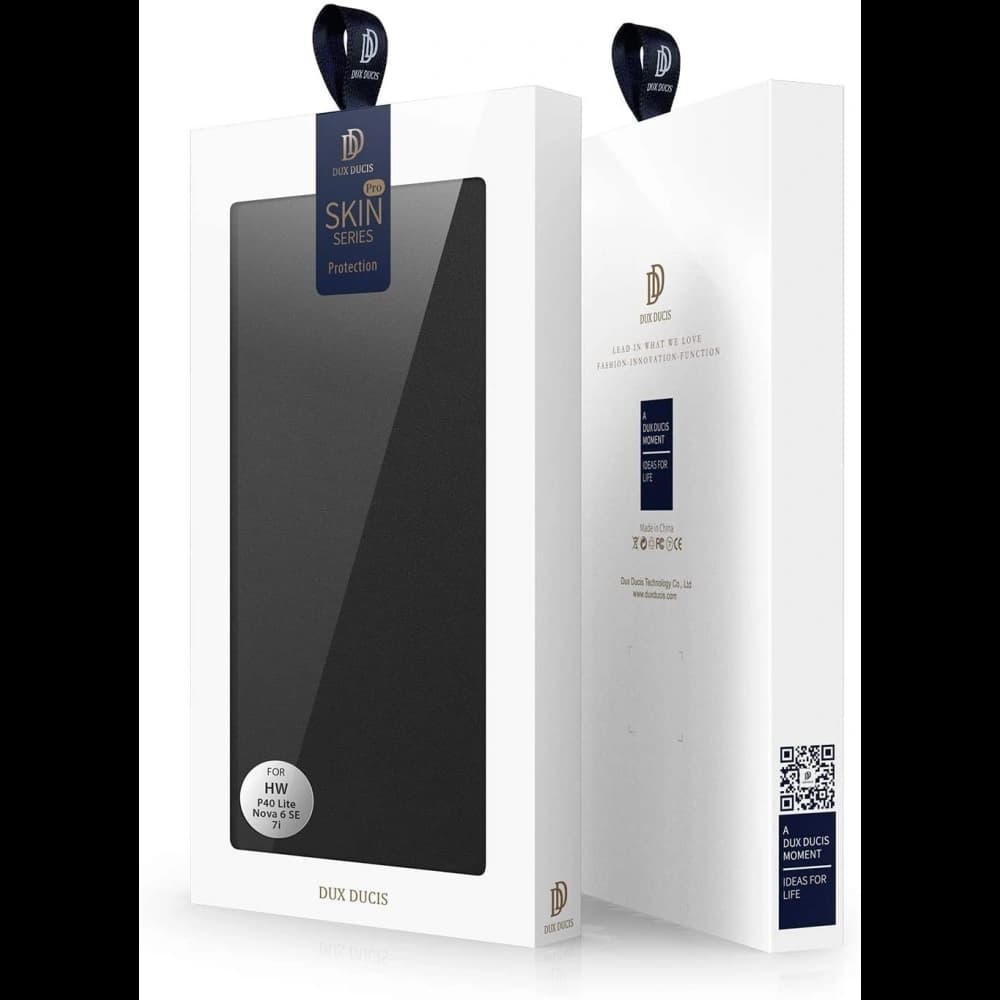 DuxDucis Tasche SkinPro Huawei P40 Lite Schwarz 9H - 8