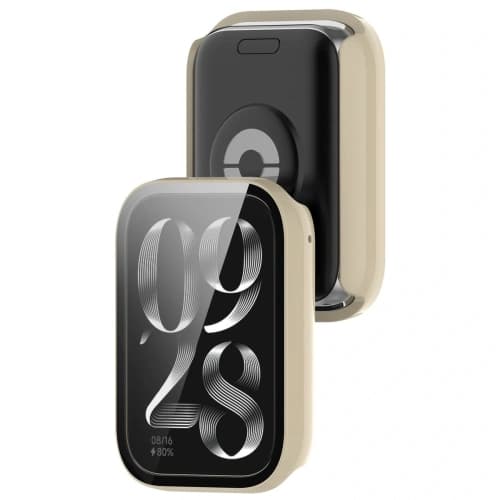 Bizon Case+Glass Uhr Xiaomi Mi Smart Band 9 Pro beige