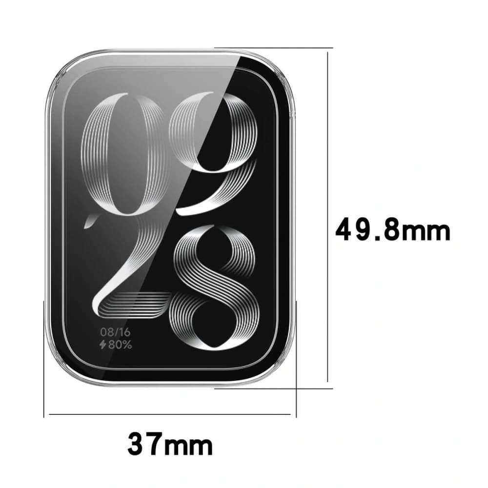 Bizon Case+Glass Uhr Xiaomi Mi Smart Band 9 Pro klar - 1