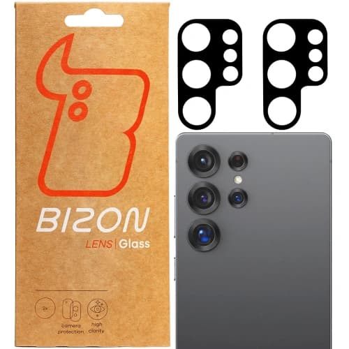 Szkło na aparat Bizon Glass Lens do Samsung Galaxy S25 Ultra [2 PACK]