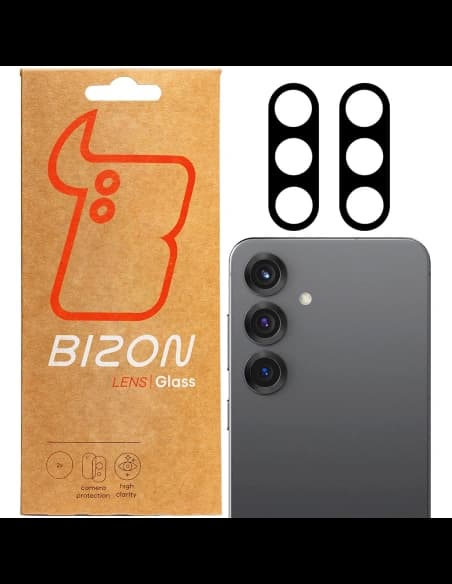 Szkło na aparat Bizon Glass Lens do Samsung Galaxy S25 [2 PACK]