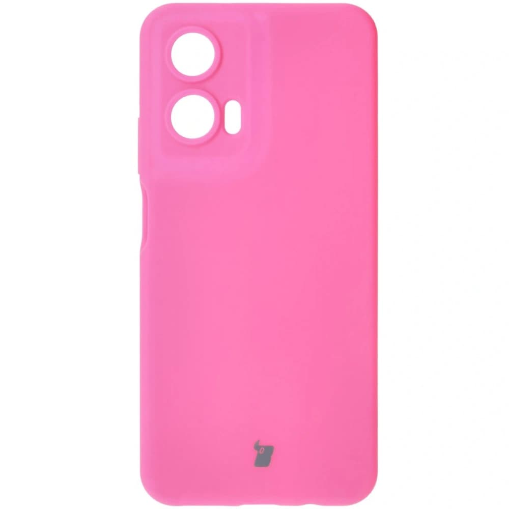 Caz moale Bizon pentru Motorola Moto G35 5G roz neon - 2