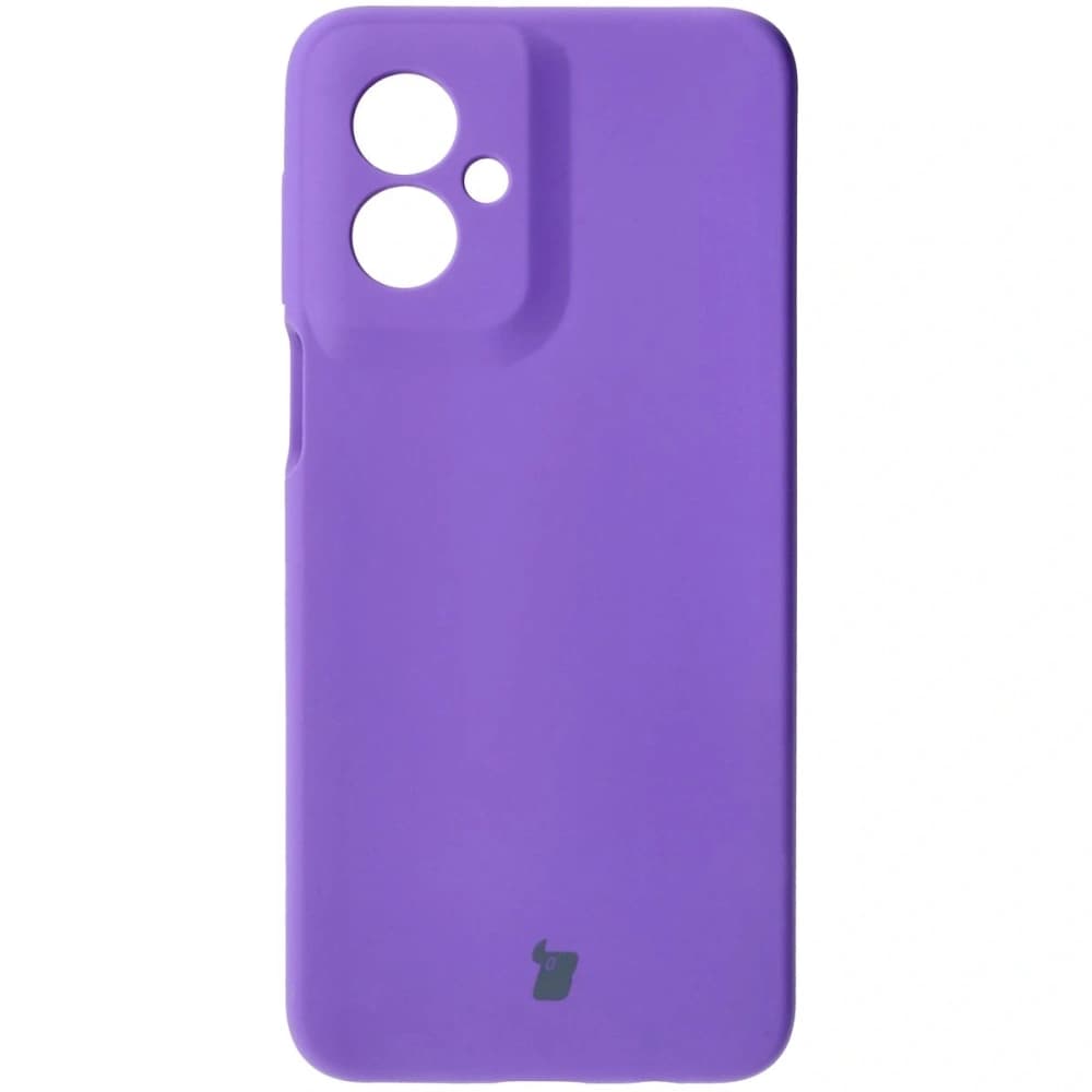 Silikonowe etui Bizon Soft Case do Motorola Moto G55 5G fioletowe - 2