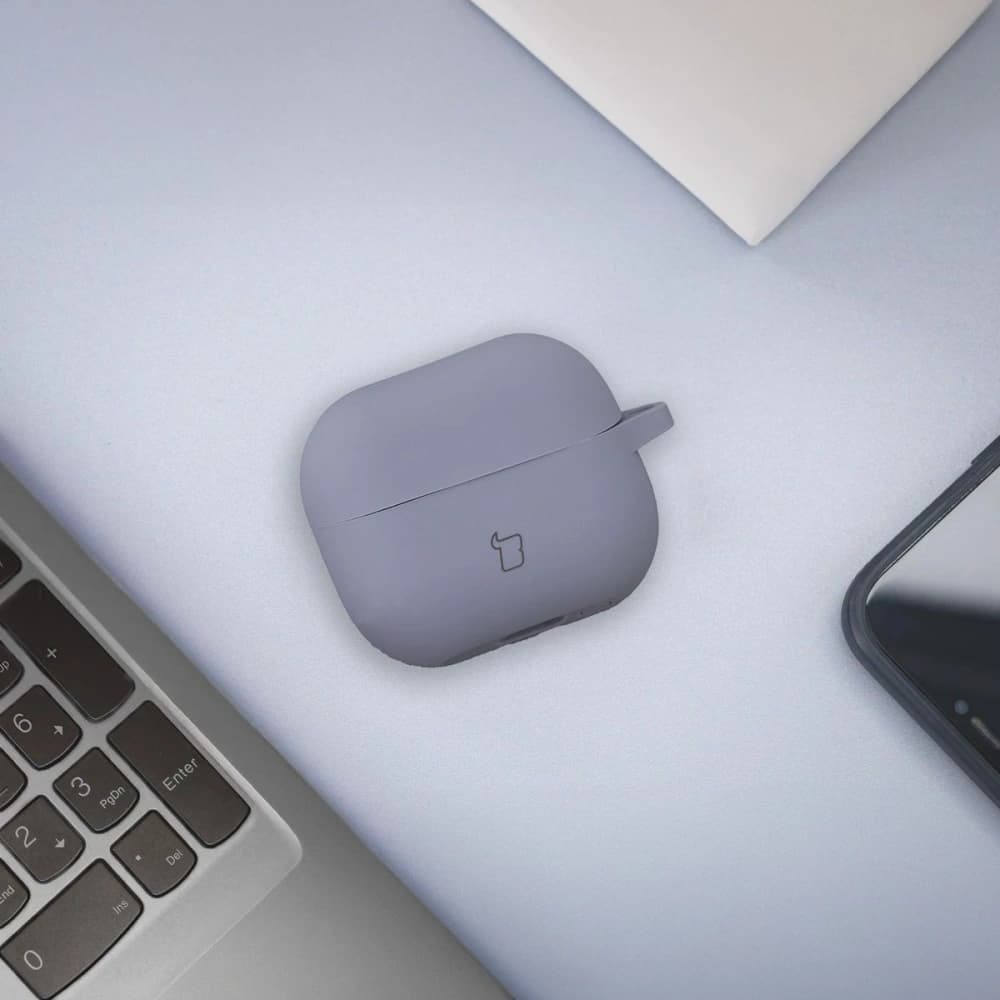 Bizon Case Headphone Silicon Samsung Galaxy Buds 3 / 3 Pro gri - 3