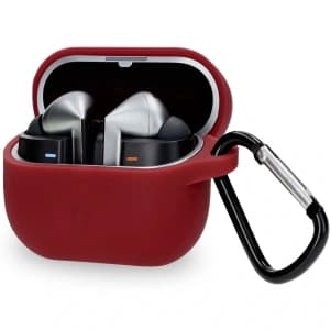 Cască Bizon Headphone Silicon Samsung Galaxy Buds 3 / 3 Pro burgundă