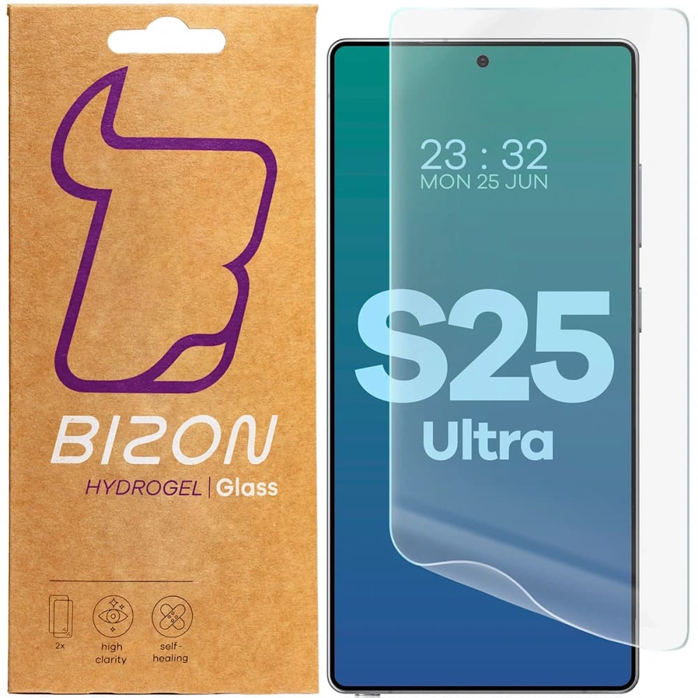 Bizon Glass Hydrogel Front Samsung Galaxy S25 Ultra [2 PACK] - 1