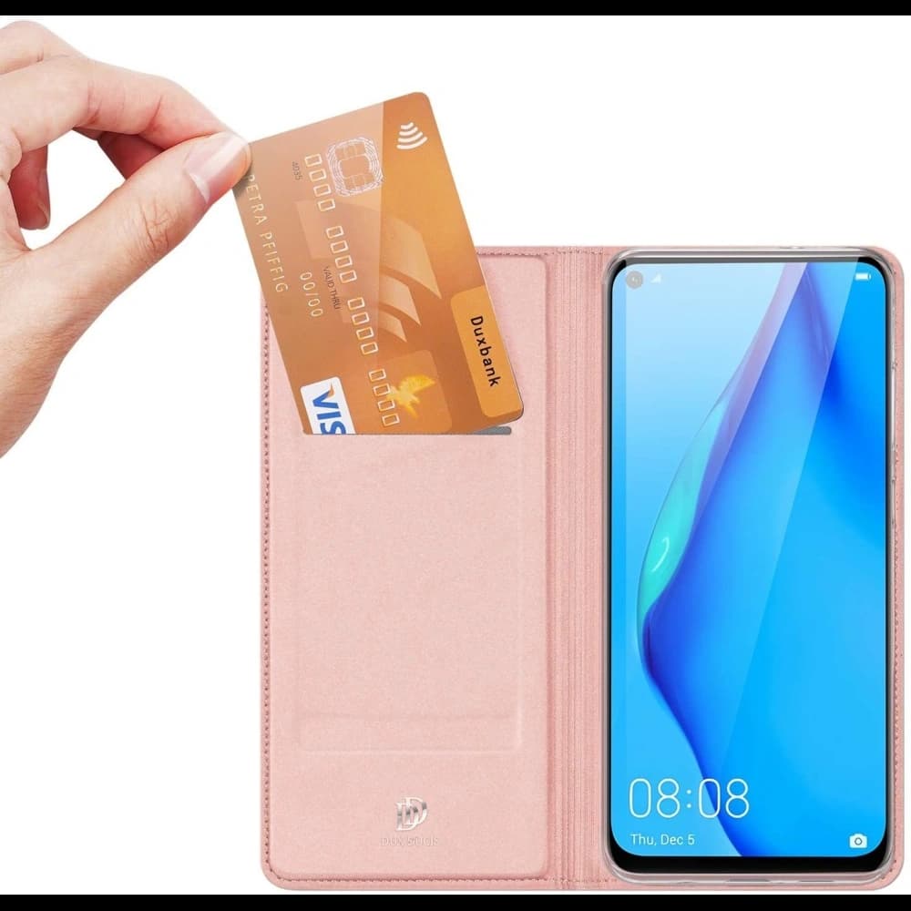 DuxDucis Tasche SkinPro Huawei P40 Lite Rose Gold 9H - 5
