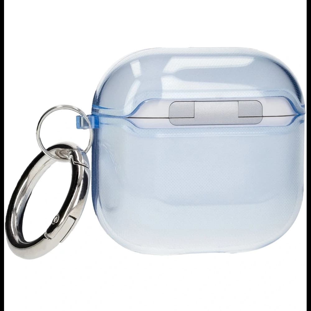 Bizon Case Kopfhörer Clear Apple AirPods 4 klar-blau - 5